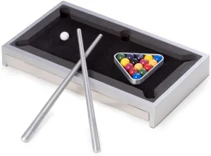 Bey-Berk AJ-G510 Desk Top Aluminum Pool Table, Silver