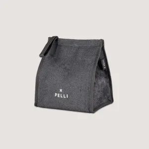 Big Break Jute Insulated Lunch Bag - Charcoal
