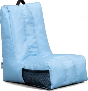 Big Joe Video Lounger Bean Bag Chair, Clear Sky Smartmax, 2 feet