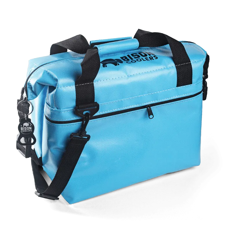 Bison Coolers 12-Can Blue SoftPak Cooler Bag