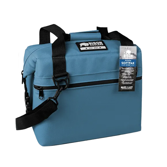 Bison Coolers 12-Can, XD Series Marlin (Blue) SoftPak Cooler Bag