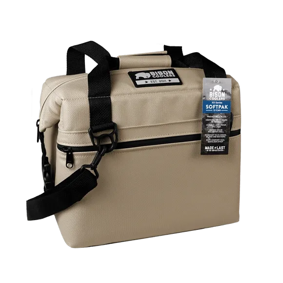 Bison Coolers 12-Can, XD Series Quicksand SoftPak Cooler Bag