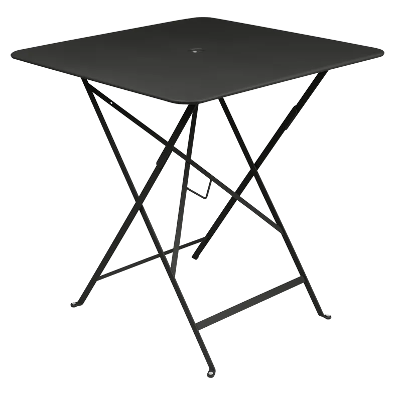 Bistro square table 71cm liquorice