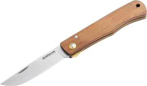 Böker Magnum - classic pocket knife with wooden handle - linerlock folding knife with 420 blade - in case