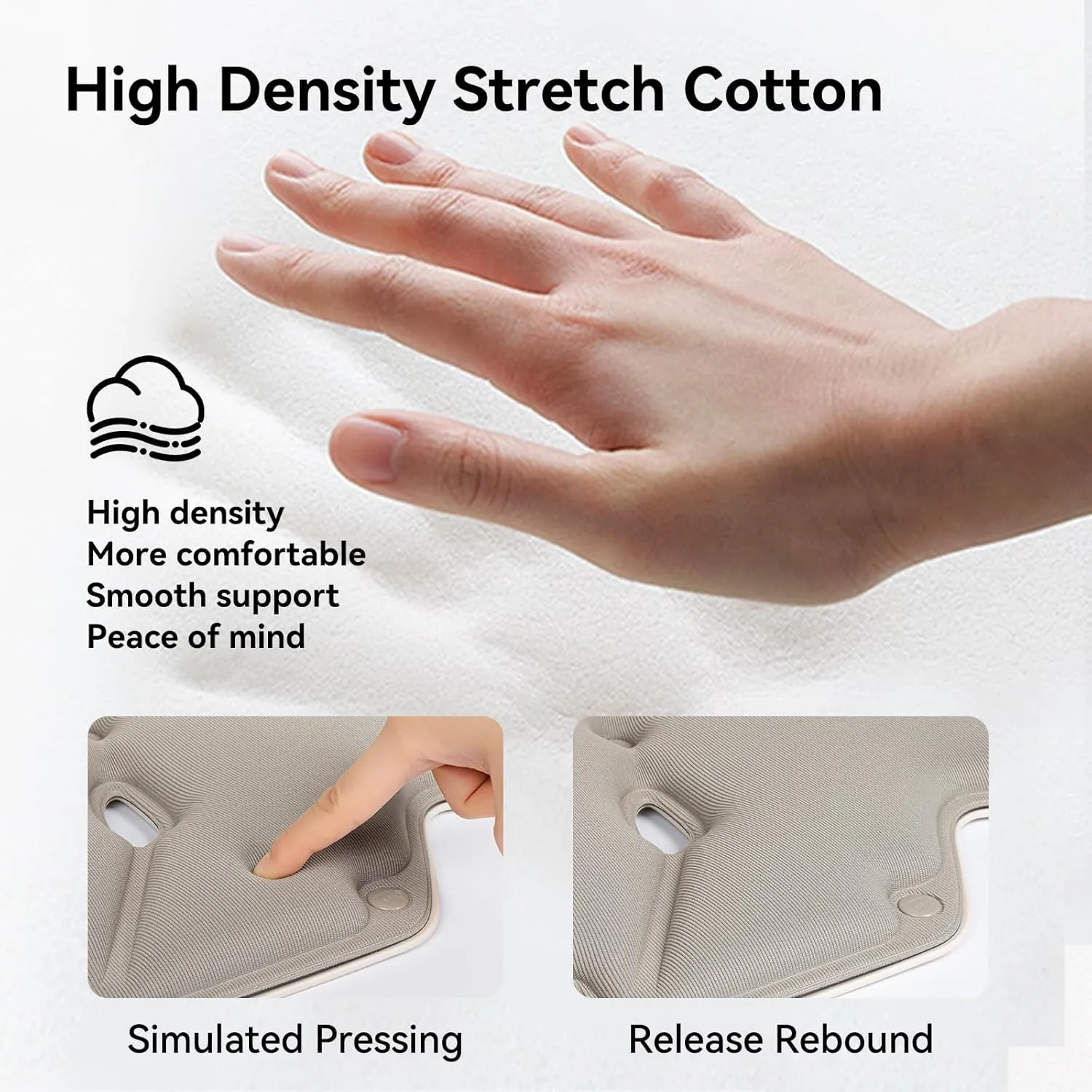 BKT Lumbar Support Seat Cushions Oversized Edition Ergoromic Office Chair for Students Office Workers Nursing Mothers Long Sitting Outdoor Fishing Floor Chair (Grey, Oversized Edition)