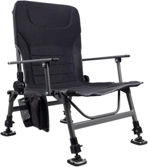 Black Aluminum Camping Chair for Fishing Camp Travel Hunting, Portable Foldable Lightweight Chairs, Load 150kg / 330lbs, Multi-Colored