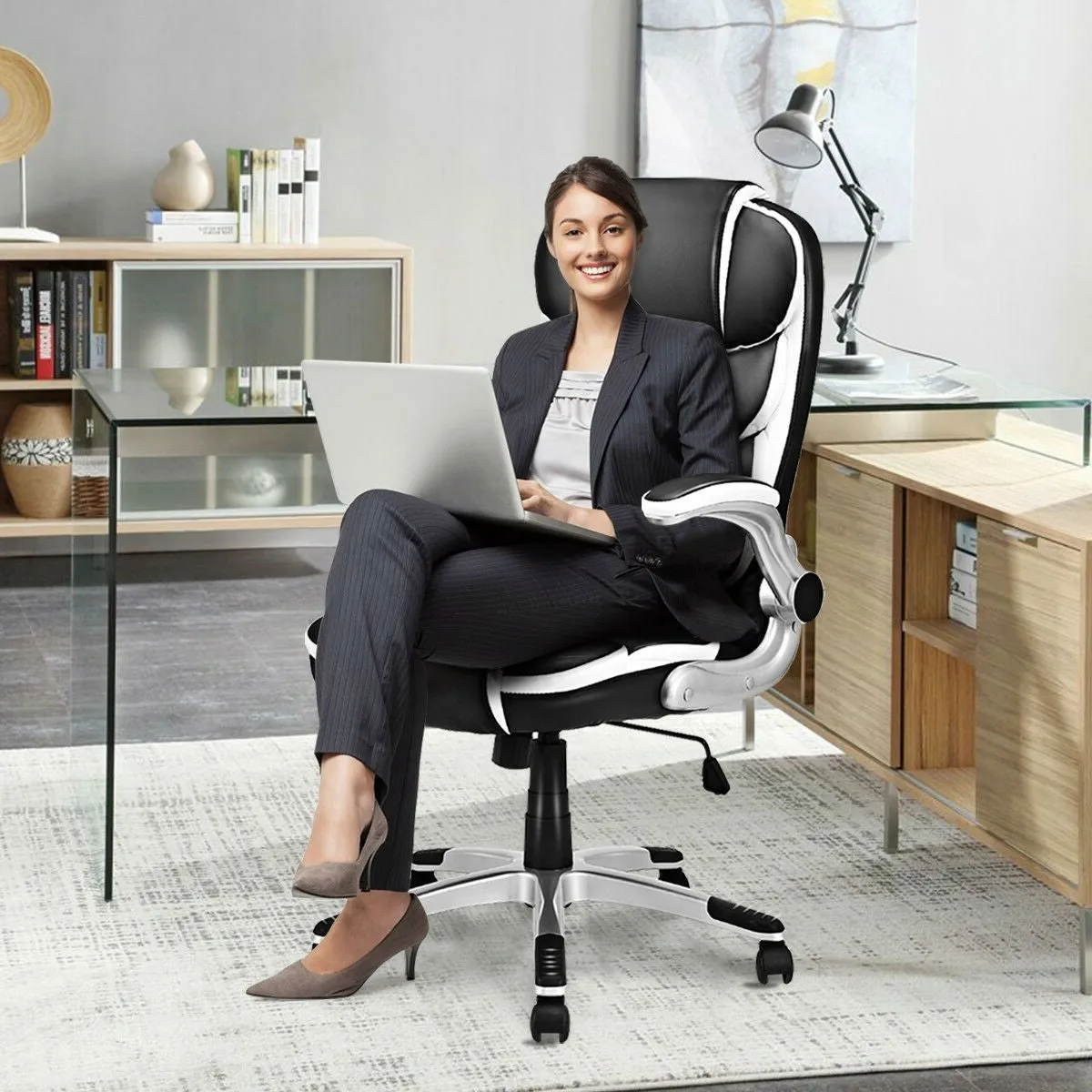 Black High Back Executive Swivel Office Chair