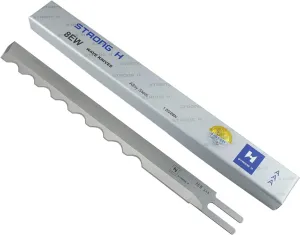 Blooy - 8 inch Wave Edge Blade for KM, Eastman, SULEE, DA YANG Straight Cutting Machine Fabric Cut Knife Made by Alloy Steel (1 Dozen)