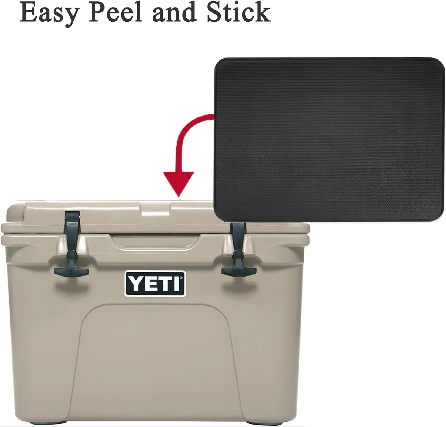 Boat Cooler Seat Cushion Soft Self-Ahesive Cooler Pad Accessory (Gray-Black)