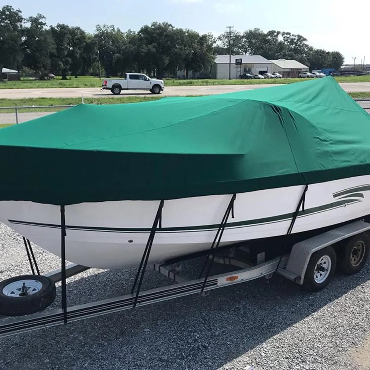 Boat Cover Straps, 6 Pack-1''Lx96''W Heavy Duty Polyester Adjustable Straps with Quick Release Buckle for Securing Trailers