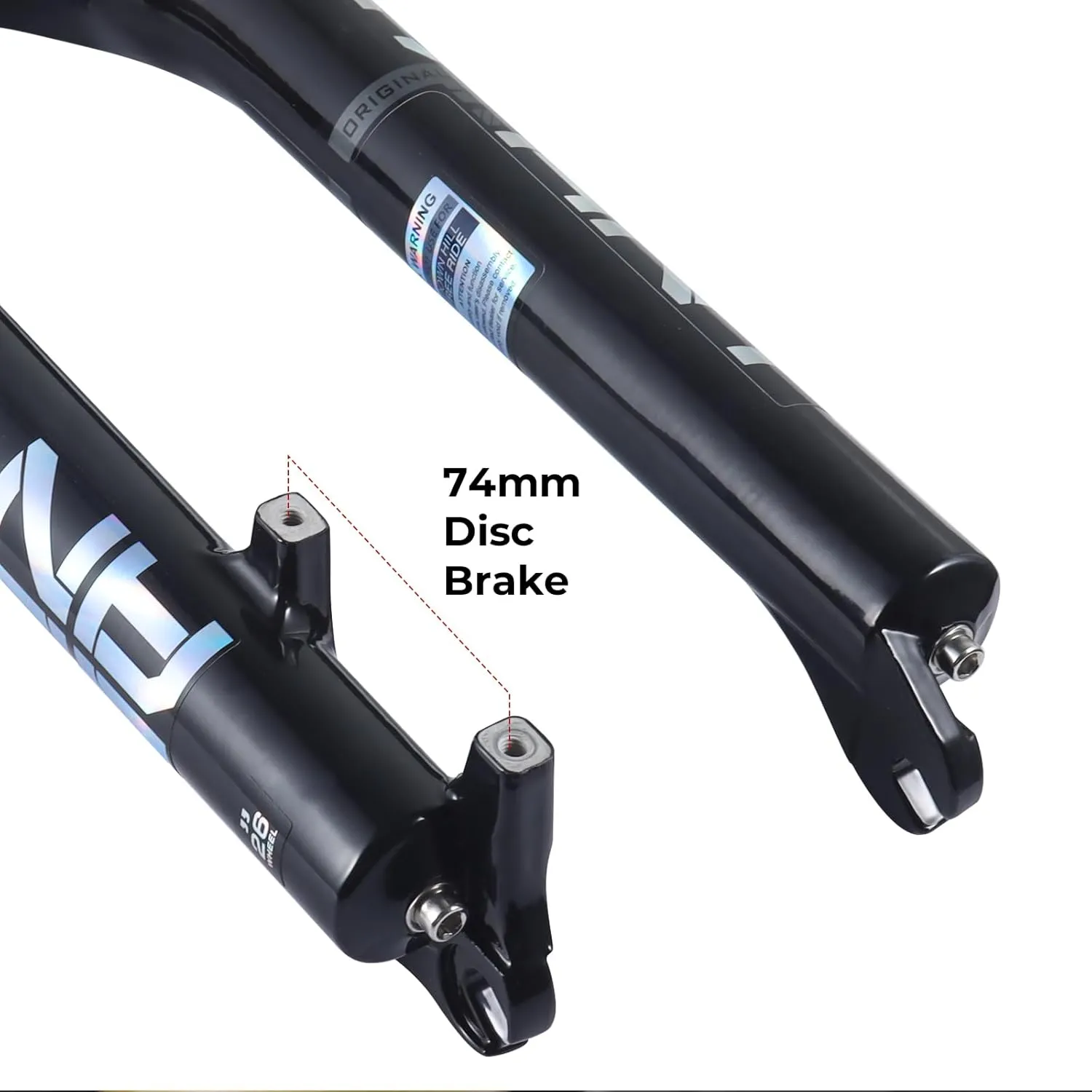 BOLANY 26/27.5/29 inch MTB Bicycle Magnesium Alloy Suspension Fork, Tapered Steerer and Straight Steerer Front Fork (Manual Lockout - Remote Lockout)