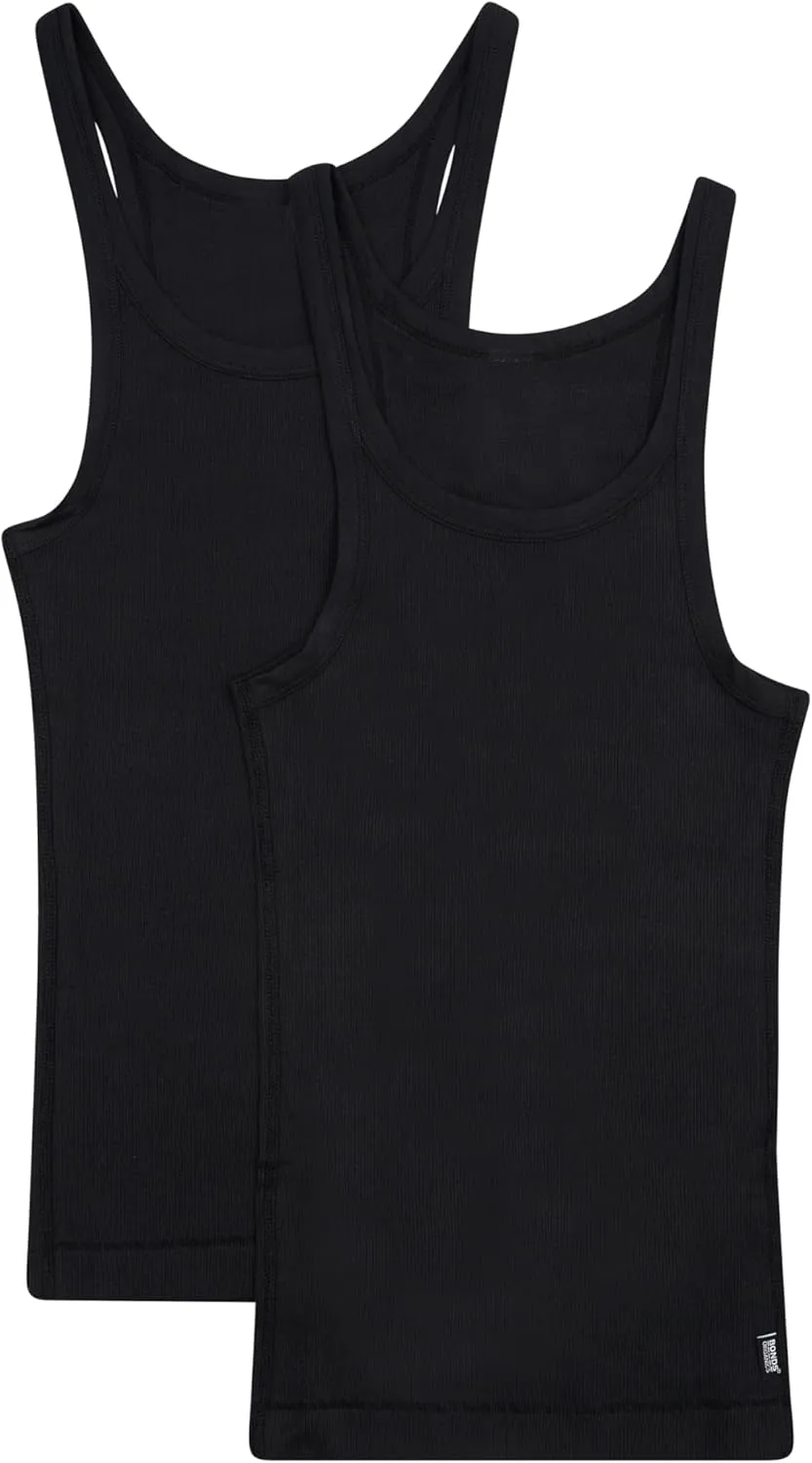 Bonds Soft Chesty Tank Top in Stretchy 100% Cotton Rib for Women, 2-Pack