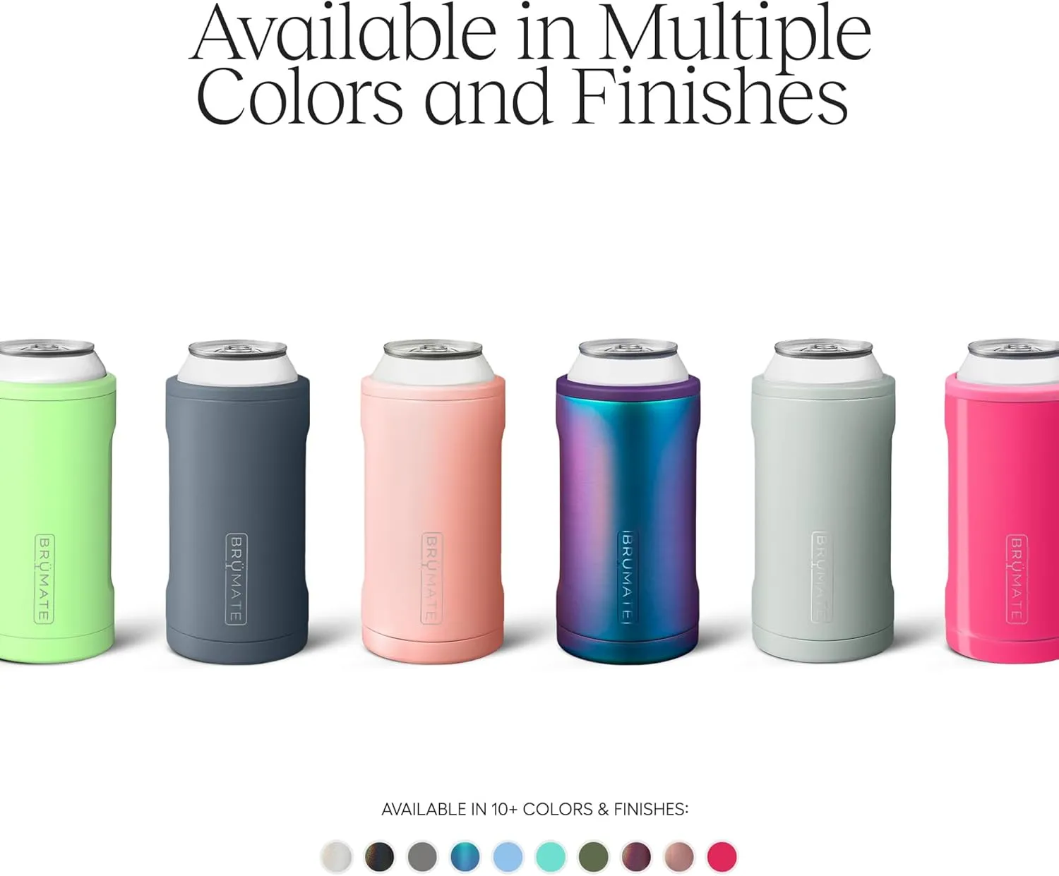 BrüMate Hopsulator Trio 3-in-1 Insulated Can Cooler for 12oz / 16oz Cans   100% Leak Proof Tumbler with Lid | Insulated for Beer, Soda, and Energy Drinks (Matte Black)
