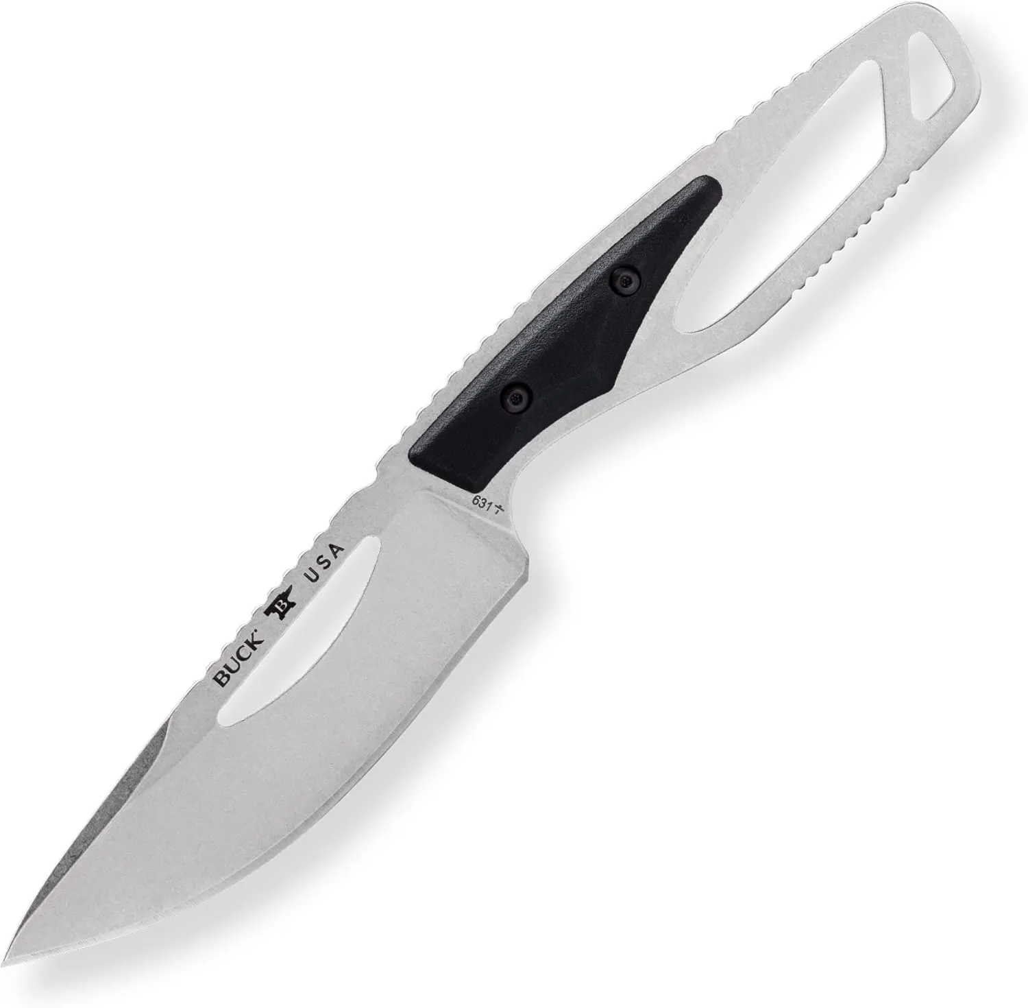 Buck Knives 631 Paklite Field Select Fixed Blade Hunting Knife, 4" 420HC Steel Blade, Fiberglass Handle, with Sheath