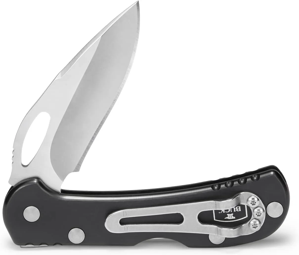 Buck Knives 726 Mini SpitFire Folding Lock Back Pocket Knife with Removable Stainless Steel Pocket Clip, 420HC Blade
