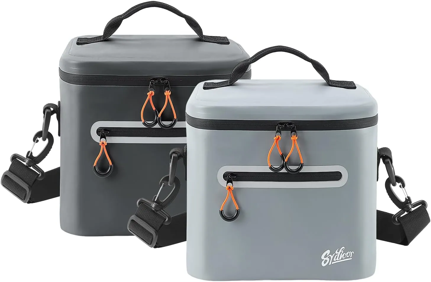 Bundle Sale! 2Pack 7 CAN Soft-Sided Cooler Bag Portable Ice Chest Box Insulated Cooler for Lunch, Beach, Drink, Beverage, Travel, Camping, Picnic