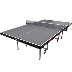 Butterfly Timo Boll Space Saver 22 Special Edition Ping Pong Table | Indoor Rollaway Game Table | ITTF Approved Table Tennis Table | Tournament, Club, Home | Pro Net Included | Compact Storage | Gray