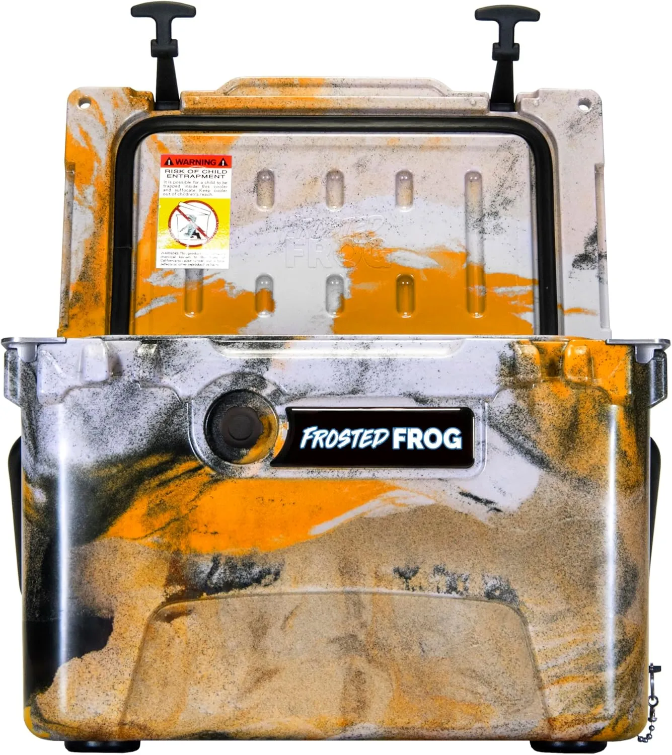 Camo 20 Quart Ice Chest Heavy Duty High Performance Roto-Molded Commercial Grade Insulated Cooler