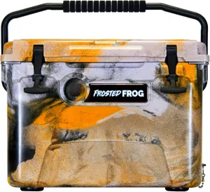 Camo 20 Quart Ice Chest Heavy Duty High Performance Roto-Molded Commercial Grade Insulated Cooler