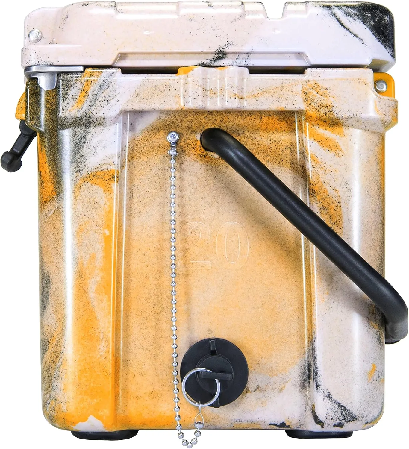 Camo 20 Quart Ice Chest Heavy Duty High Performance Roto-Molded Commercial Grade Insulated Cooler