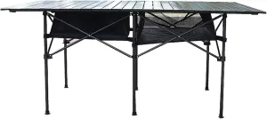 Camp Table Folding Aluminum Portable Roll-Up Square Table for Outdoor Hiking, Picnic, and Camping