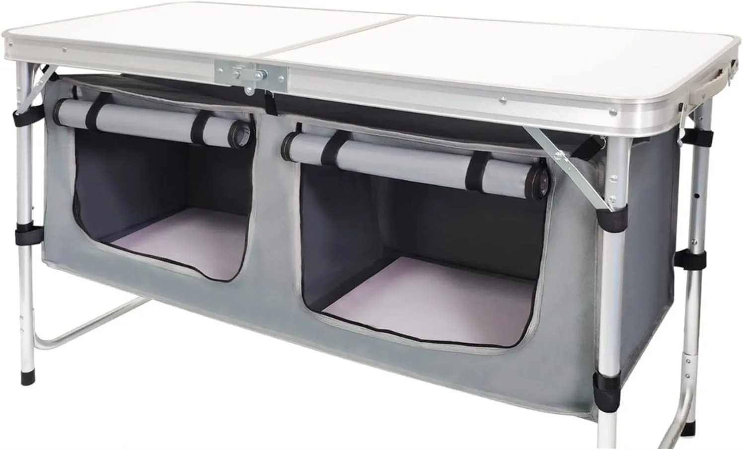 Camp Table Outdoor Camping Aluminum Alloy Convenient Folding Table Popular Easy to Carry Outdoor Camping Table with Cloth Cabine