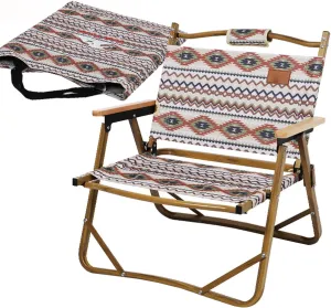 Camping Chair Adjustable Backrest Folding Backpacking Chair for Outdoor Fishing Hiking Picnic Beach with Carry Bag-Brown||S