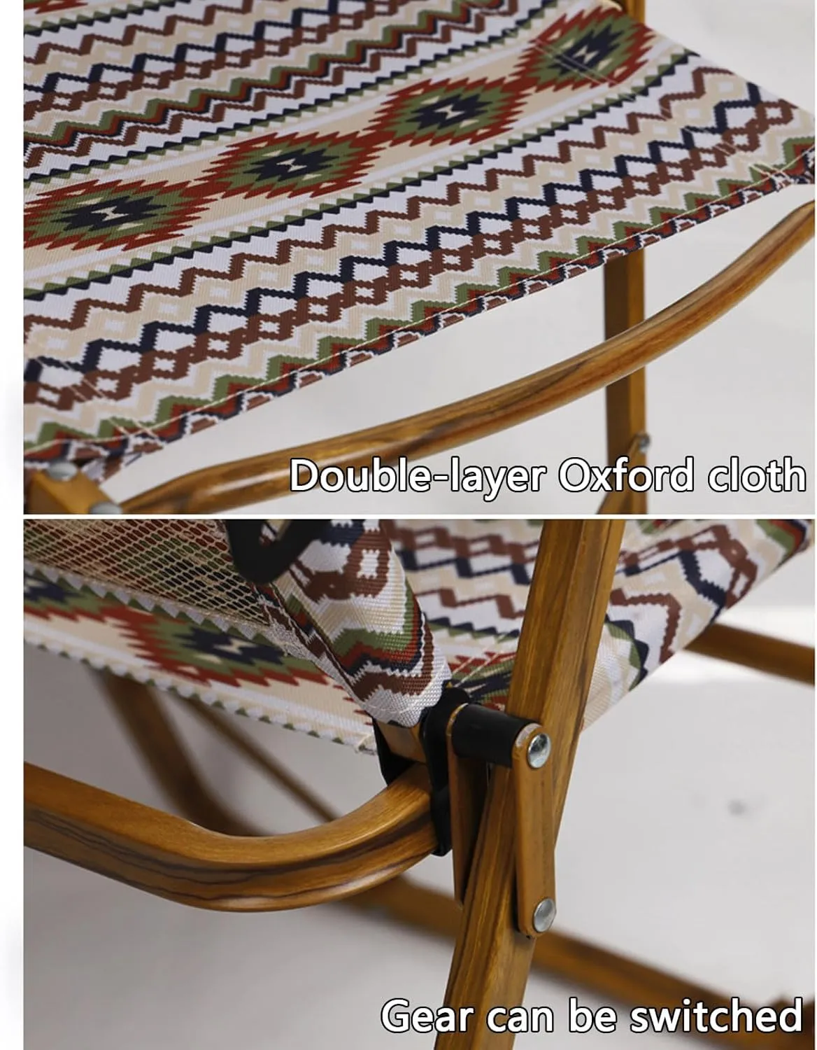Camping Chair Adjustable Backrest Folding Backpacking Chair for Outdoor Fishing Hiking Picnic Beach with Carry Bag-Brown||S