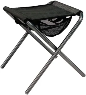 Camping Chair Camping Stool with Mesh Storage Pouch Outdoor Slacker Chair,Camping Folding Chair/Grey/35.5 * 30 * 36Cm
