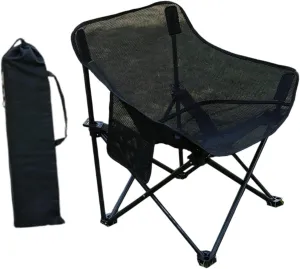 Camping Chair Folding Chair Folded Outdoor Furniture with Storage Bag for Adults for Outside Patio Lawn Yard Sporting Events, Black