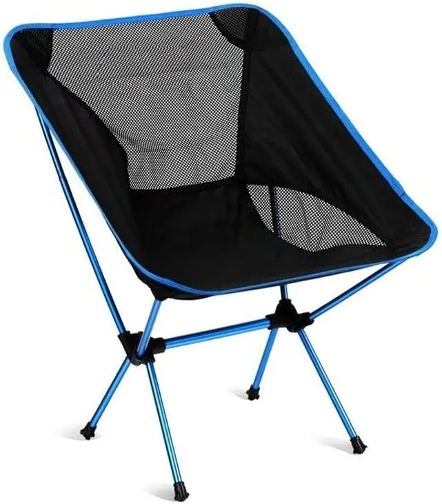 Camping Chair Portable Camping Chair Outdoor Lightweight Aluminum Moon Chair Leisure Camping Fishing Chair Folding Stool Folding Chair
