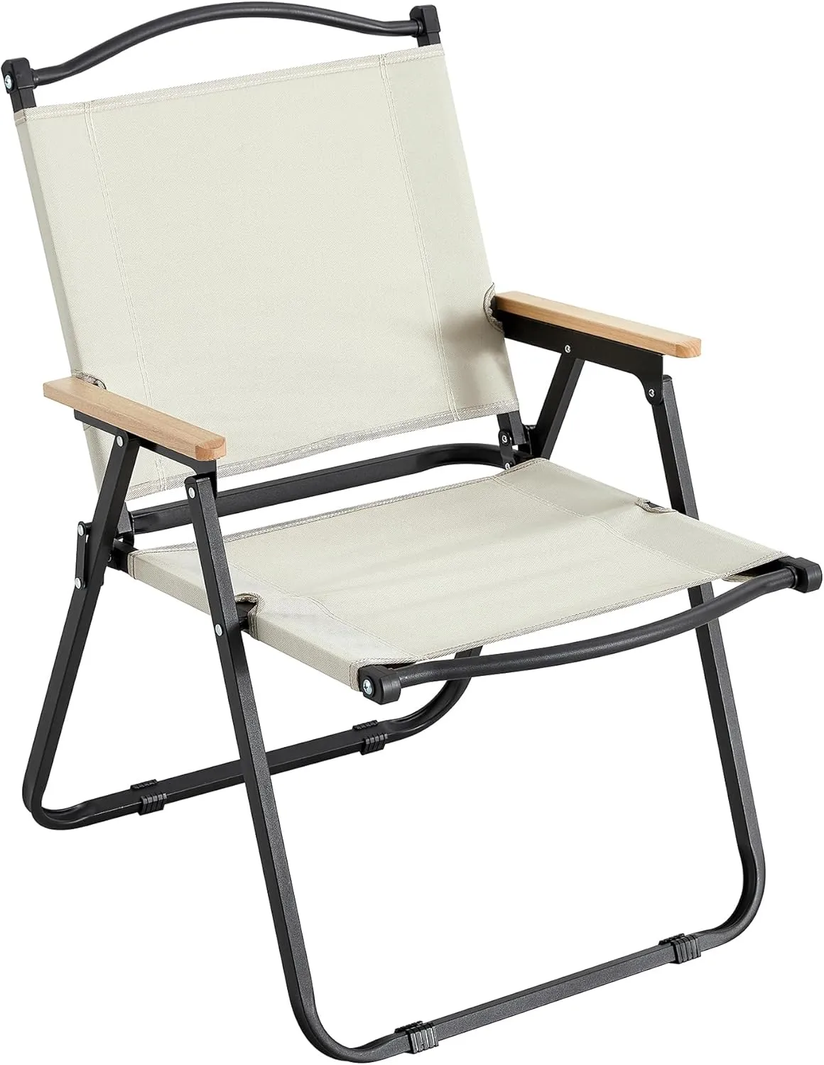 Camping Chair,Folding Outdoor Chair for Indoor,Outdoor Camping,Picnics,Beach,Backyard,BBQ,Party,Patio,Beige