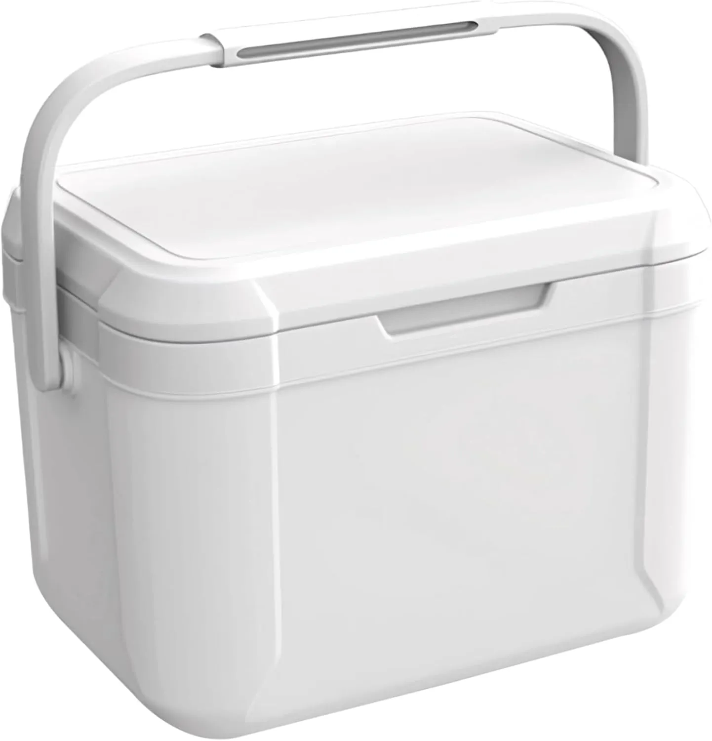 Camping Cool Box 5L PU Small Cooler Box 76H Cooling & 12H Warm Insulated Cooler Hard Lunch Box Cooler Hold 6 Cans Portable Ice Chest with Handle for Picnic, Beach, Grill