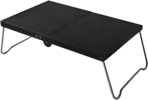 Camping Folding Table - Aluminum Alloy Fold Up Table, Portable Heavy Duty Sand Foldable Beach Tables, Small Outdoor Table, Camping Accessories, Collapsible Tables for Small Spaces