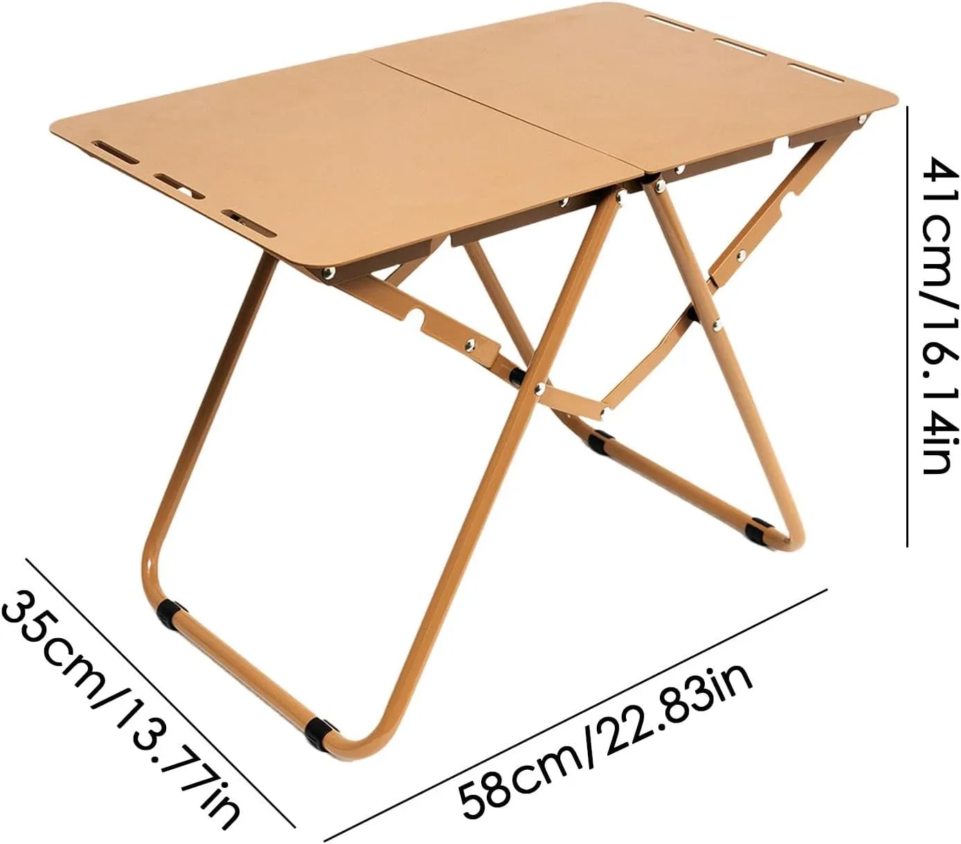 Camping Folding Table - Aluminum Foldable Metal Table, Portable Grill Table | Barbecue Picnic Table, Metal Outdoor Table, Aluminum Outdoor Table for Barbecue, Picnic, Camping, and Beach