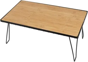 Camping Folding Table Outdoor Folding Portable Bamboo Board Dining Table Camping Portable Barbecue Table Multifunctional Camping Tableware Drain Rack Grid Table Easy to Carry for Outdoor Picnic B