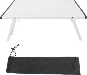 Camping Mini Aluminum Folding Table Compact Ultralight Aluminum Folding Beach Table with Carry Bag for Outdoor Travel Picnic