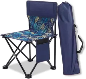 Camping Stool, Small Folding Chair, The Portable Fishing Chair Lightweight Outdoor Camping BBQ Chairs Folding Extended Hiking Garden Ultralight Picnic Seat (Color : Brown L)