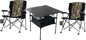 Camping Table Chairs Outdoor Aluminum Alloy Folding and Chair Set, Used for Self-Driving Trip Barbecue Beach Picnic Table, Easy to Carry