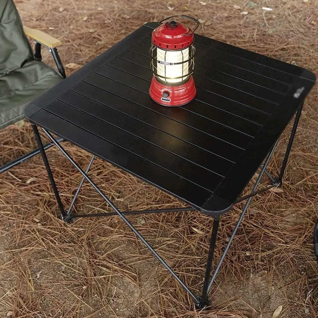 Camping Table Folding Table Outdoor Table Camping Folding Table Easy to Carry Camping Table with Aluminum Table Top Folding Beach Table Folding Camping Table