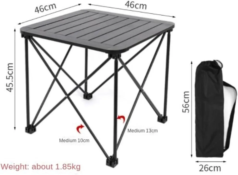 Camping Table Folding Table Outdoor Table Camping Folding Table Easy to Carry Camping Table with Aluminum Table Top Folding Beach Table Folding Camping Table