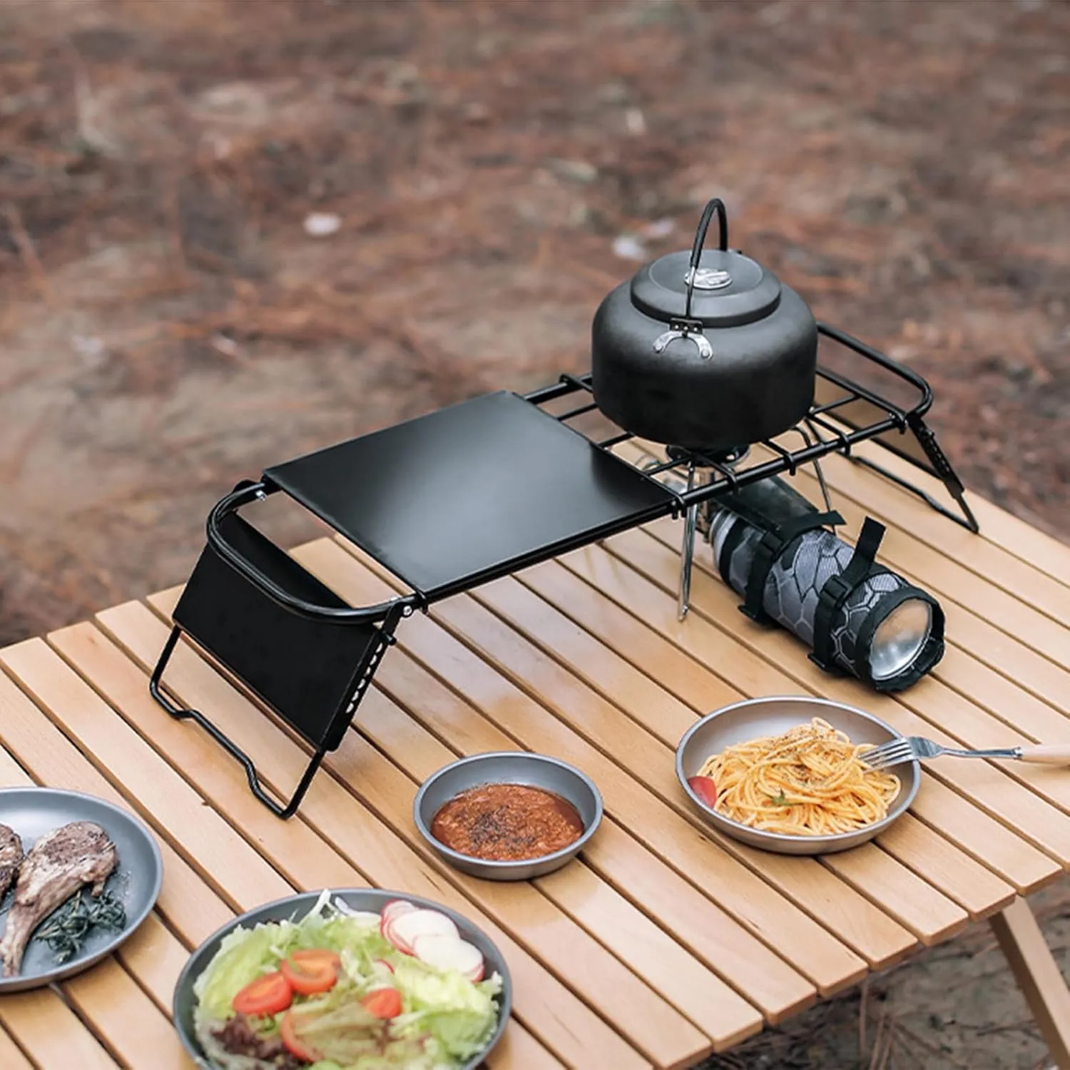 Camping Table Light Weight Folding Picnics Table Small Table for Beach Hiking Backpacking Outdoor Indoor Picnics BBQ