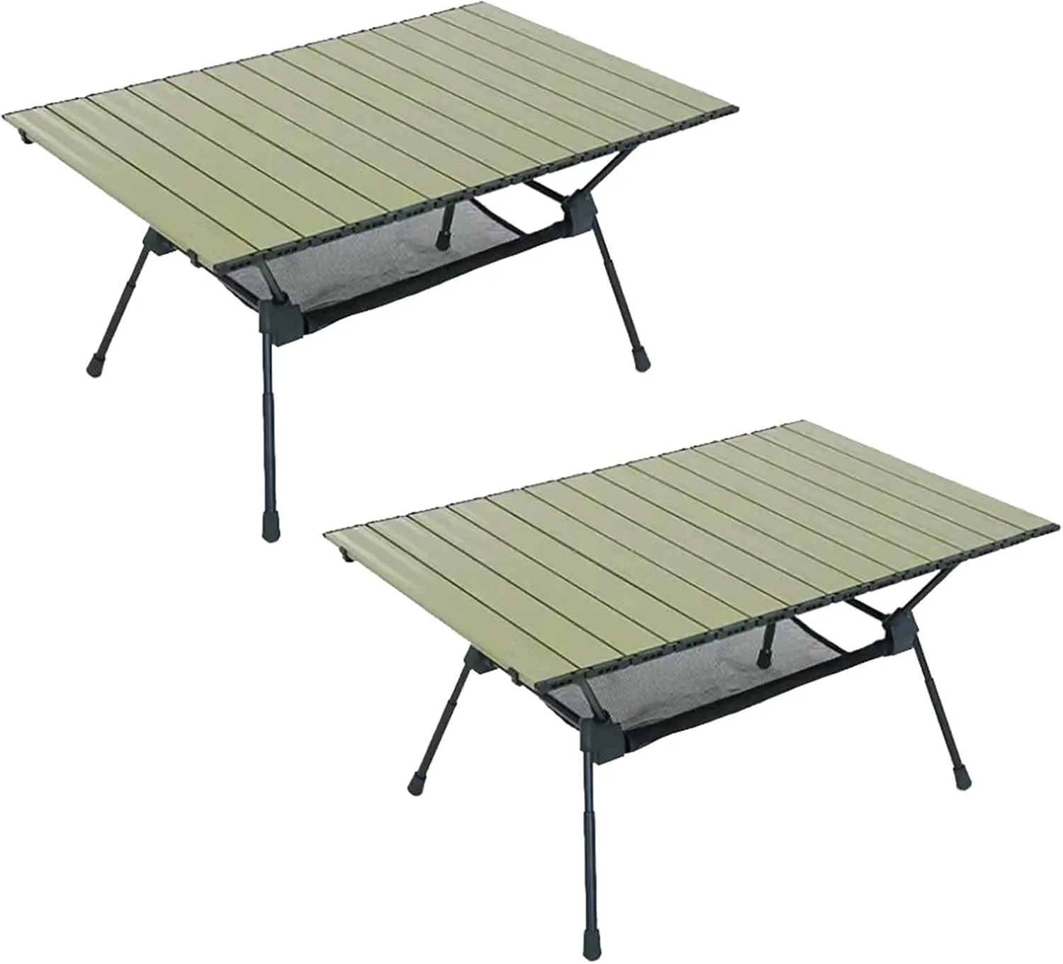 Camping Table with Storage Aluminum Camping Table Roll Up Tables for Camping with Carry Bag Multi-Purpose for Camping Hiking