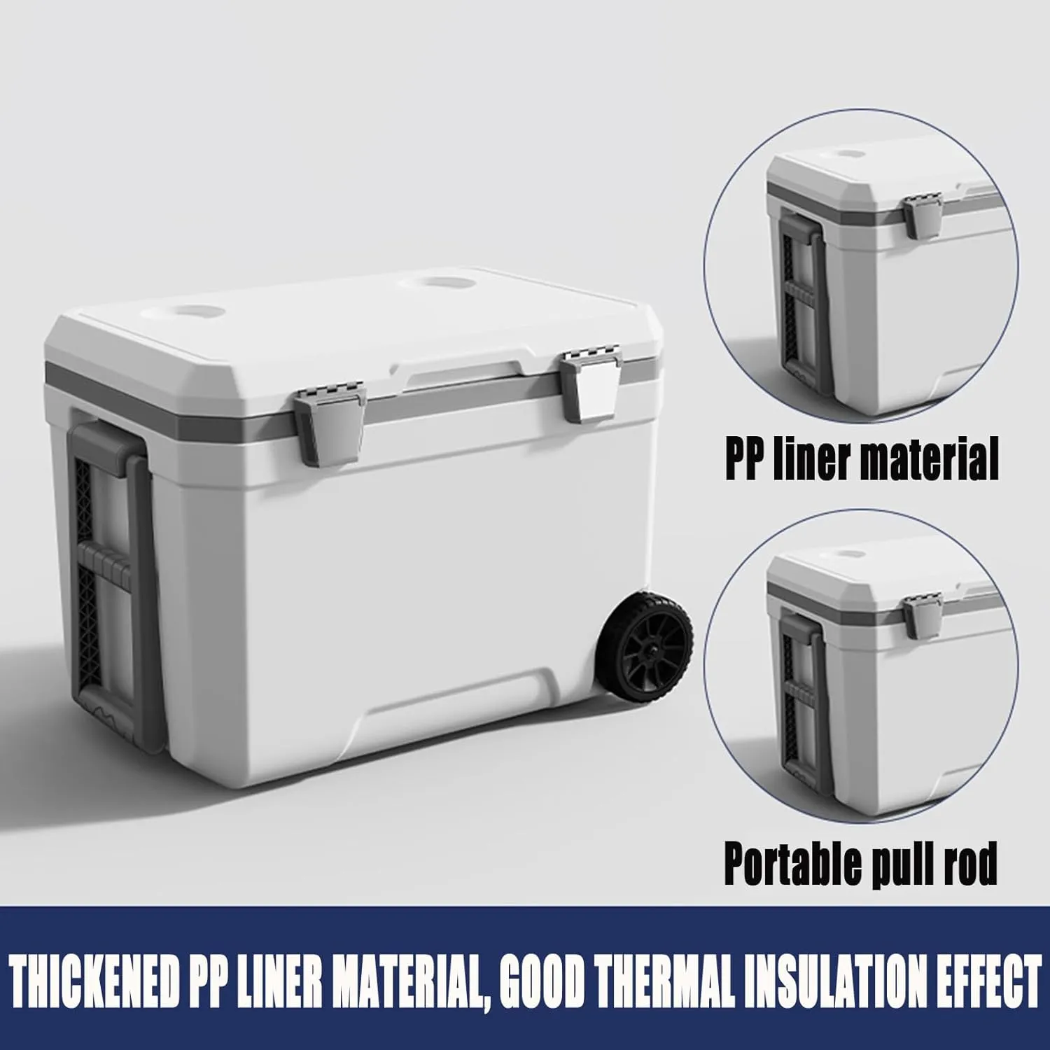 Car Camping Coolers for Acura Concept/Integra/MDX/RDX/TLX/ZDX/CDX/CSX/ILX, Waterproof Portable Cooler, Leak Proof Picnic Insulated Bag, Ultra-Light Premium Ice Chest Box,C-Blue-70L