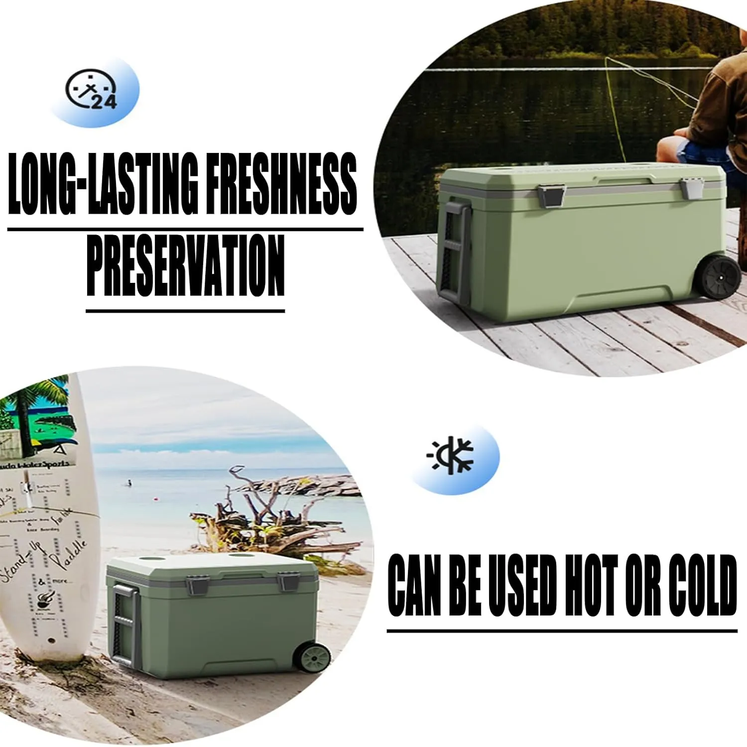 Car Camping Coolers for Acura Concept/Integra/MDX/RDX/TLX/ZDX/CDX/CSX/ILX, Waterproof Portable Cooler, Leak Proof Picnic Insulated Bag, Ultra-Light Premium Ice Chest Box,C-Blue-70L