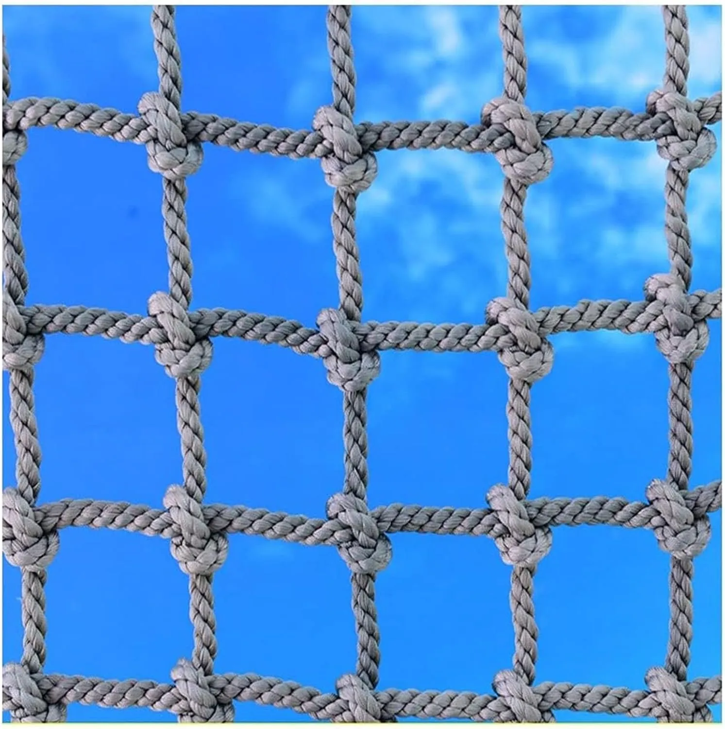 Cargo Climbing Net Outdoor Treehouse Polyamide Truck Trailer Nets Playground Safety Net Cargo Net Child Playground Climbing Netting,19.7 * 27.9ft