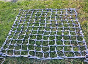 Cargo Climbing Net,Outdoor Treehouse Safety Protection Net Playground Climbing Netting,Rope Thickness 6mm,Truck Trailer Nets Cargo Net(Size:1x/3.3x10ft) ()