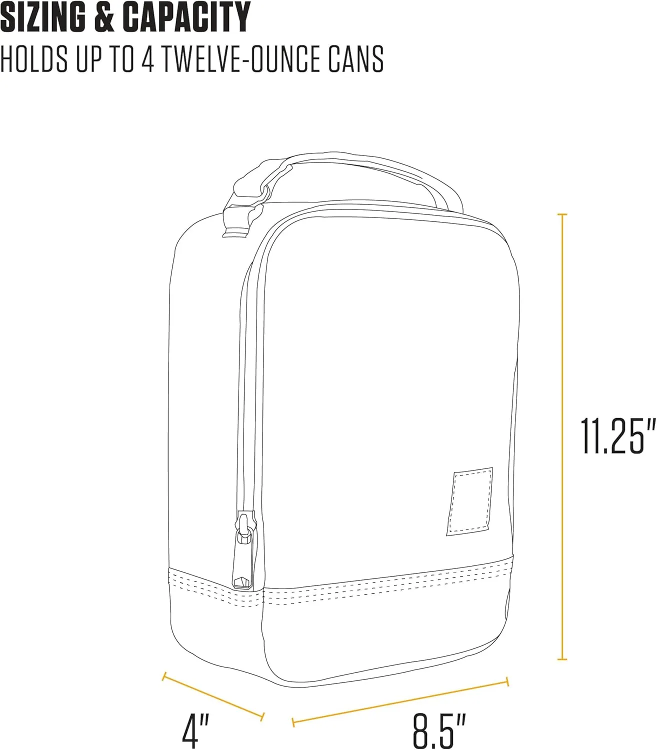 Carhartt Insulated Lunch Cooler For Men and Women, Fully Insulated Lunch Pale for Work, Outdoor, and Everyday Use, Gravel