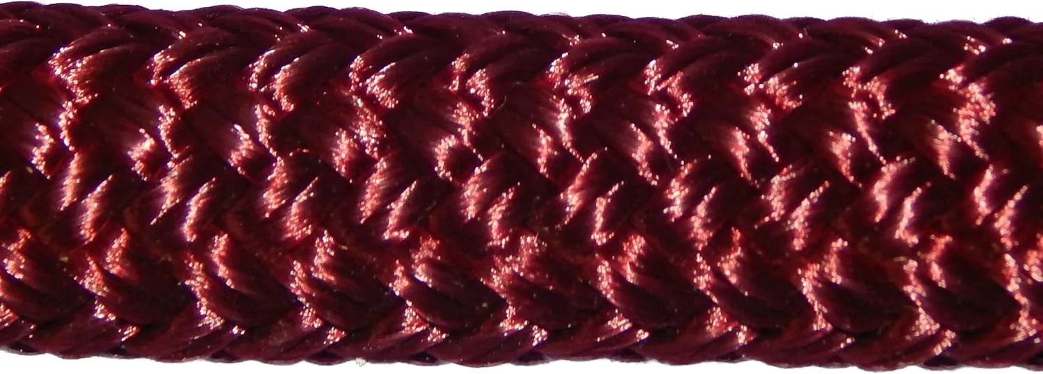 CBKnot™ Premium Double Braid Polyester 5/16" 3,010 lb Tensile Strength Applications Include: Sailing, Marine, General Utility, Rigging, Equine and More. (5/16" x 200', Burgundy)