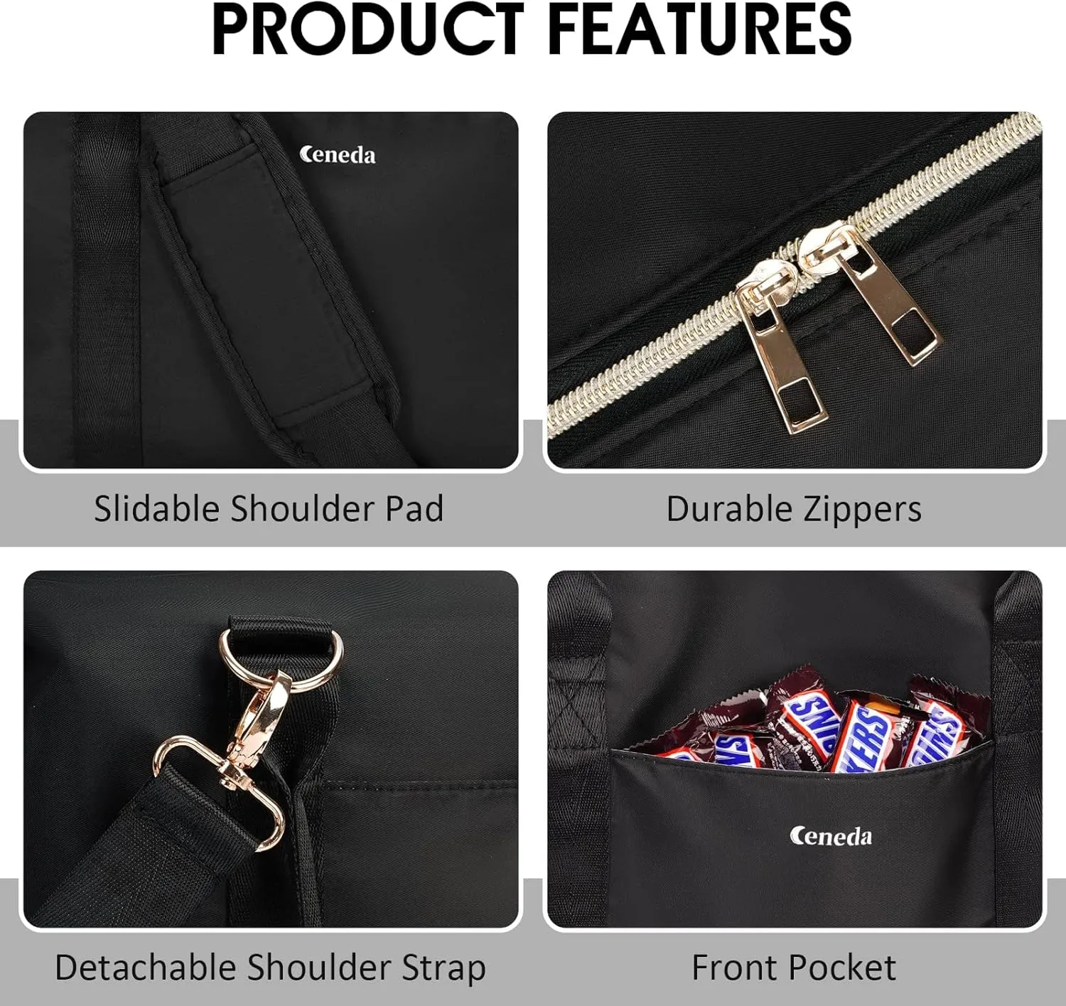 Ceneda Large Cooler Bag 40 Can Insulated Soft Cooler Leakproof Cooler Tote Bag Beach Travel Camping Lunch Bag for Women and Men